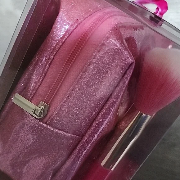 Make Up Brushes With Makeup Bag|Travel Bag Combo Pink - Picture 12 of 12